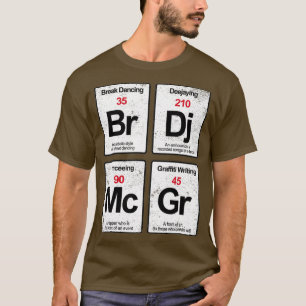 Elementen van Hip Hop Rap-muziek die het T-shirt v