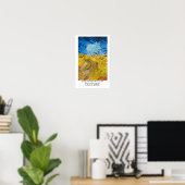 Elementen van Kunst - Textuur met Van Gogh Poster (Thuiskantoor)