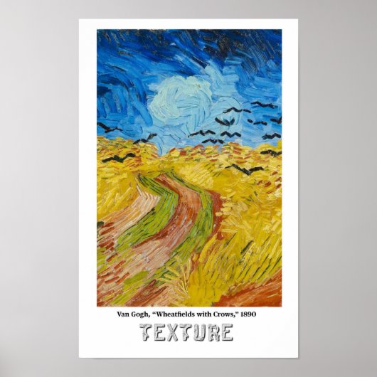 Elementen van Kunst - Textuur met Van Gogh Poster (Voorkant)
