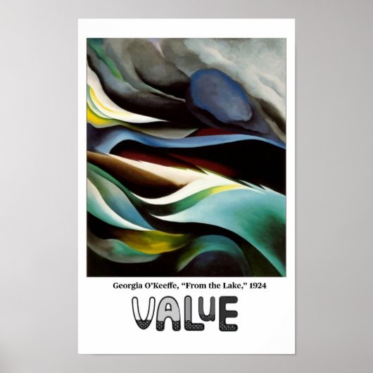 Elementen van Kunst - Waarde met O’Keeffe Poster (Voorkant)