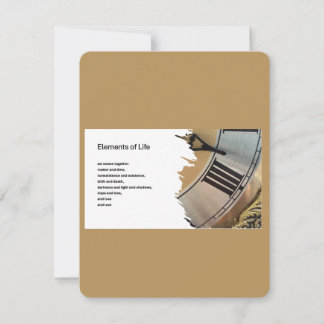 Elementen van Levens Blanco Notitiekaart Notitiekaartje
