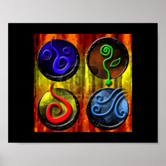 elementen van magisch Poster