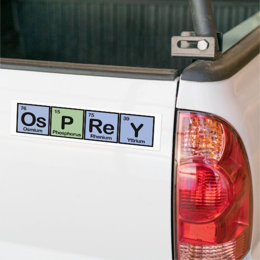 Elementen van Osprey Bumpersticker (Op Truck)