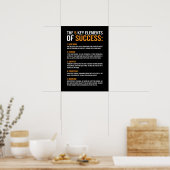 Elementen van succes, sportschool, drukte, succes, poster (Keuken)