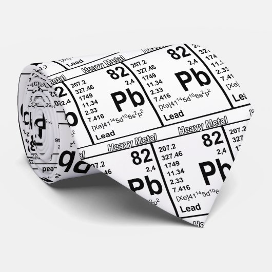 Elementen van zwaar metaal Stropdas (Opgerold)