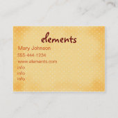 elementen... visitekaartje (Achterkant)