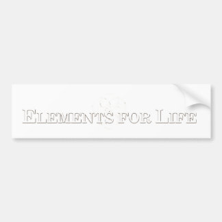 Elementen voor levenslange Bumpersticker