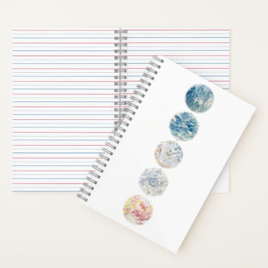 Elementen Waterverf Mandala Notitieboek (Binnen)