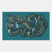 Elemento Agua Rechthoekige Sticker (Voorkant)