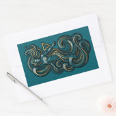 Elemento Agua Rechthoekige Sticker (Envelop)