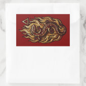 Elemento Fuego Rechthoekige Sticker (Tas)