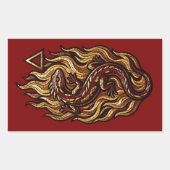 Elemento Fuego Rechthoekige Sticker (Voorkant)