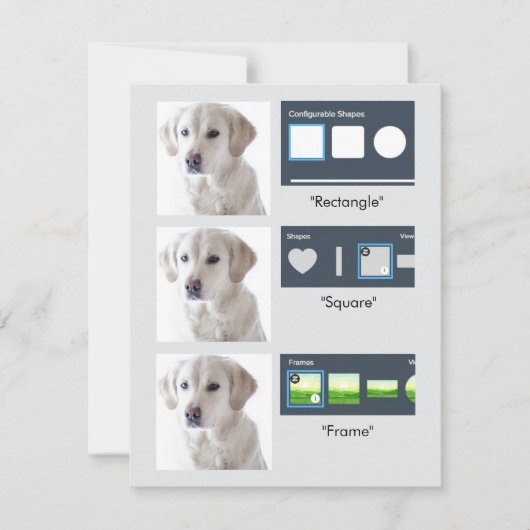 Elements - Frames, Shapes, SVG Masking Test Feestdagenkaart (Voorkant)