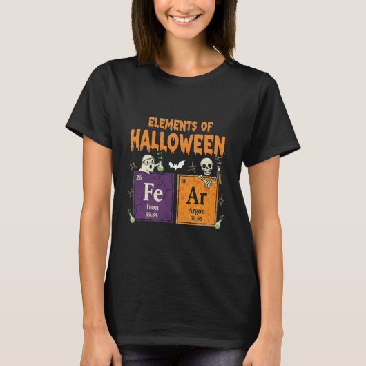 Elements of Halloween Fear Periodically Halloween  T-shirt (Voorkant)