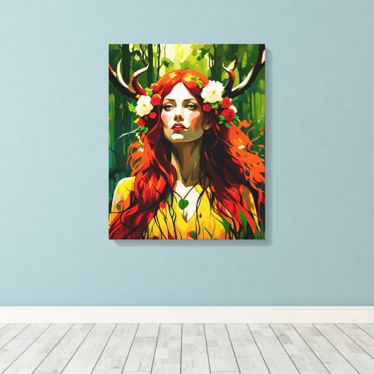 Elen of the Ways Canvas Afdruk (Insitu (Houten vloer))