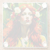 Elen of the Ways Glazen Onderzetter (Achterkant)