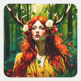 Elen of the Ways Vierkante Sticker