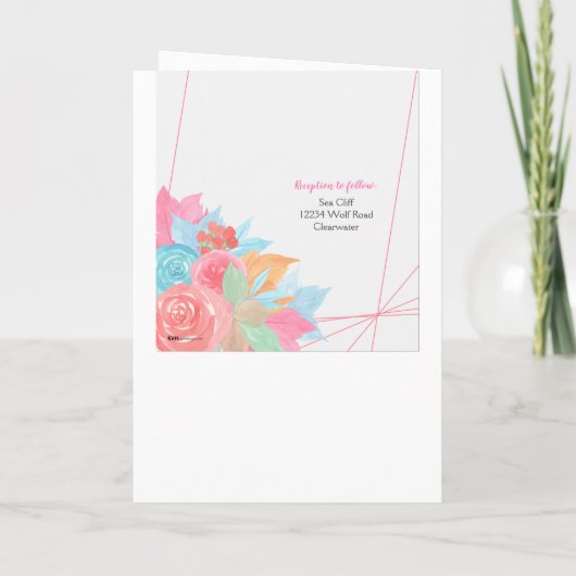 Elena Greek Orthodox Baptism Church Programme Programma (Achterkant)