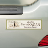 Elena Kagan Bumpersticker Hooggerechtshof (Op auto)