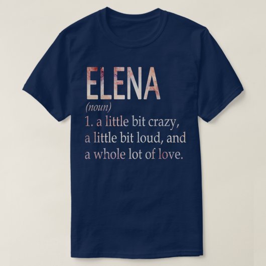 Elena meisje naam definitie t-shirt (Design voorkant)