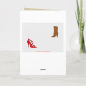 Elena Shoes Happy Birthday Card Kaart (Achterkant)
