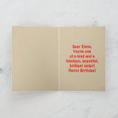 Elena Shoes Happy Birthday Card Kaart (Binnen)