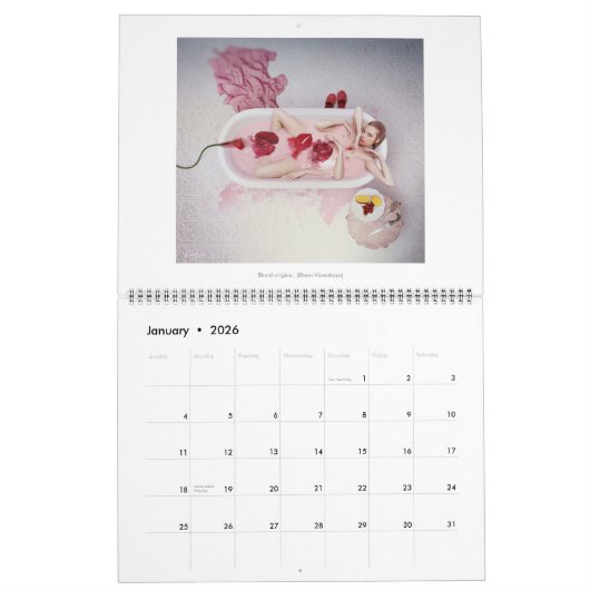 Elena Vizerskaya Art Calendar 2019 PURE RISQUE Kalender (Jan 2026)