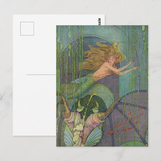 Elenore Abbott Het Charmante Zeemeermin Briefkaart (Voorkant / Achterkant)