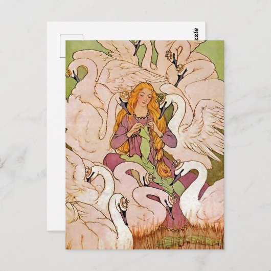 Elenore Abbott Het Wilde Zwanen Briefkaart (Voorkant / Achterkant)