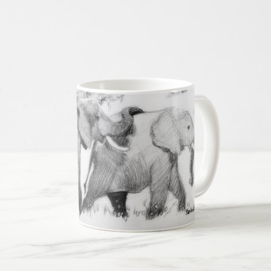 Elepephants Wraparound Koffiemok (Voorkant rechts)