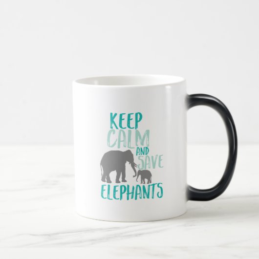 Elephane-dieractivist houdt kalm en redt magische mok (Rechts)