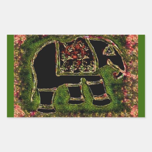 Elephant3 Sticker (Voorkant)