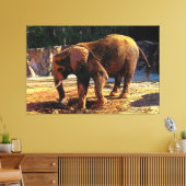 Elephant 1Design Canvas Afdruk (Insitu (Woonkamer))