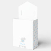 Elephant 1st Birthday Blue Favor Box Bedankdoosjes (Geopend)