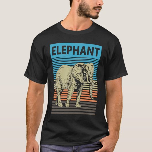 Elephant 70s sunset Elephant T-shirt (Voorkant)