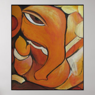 Elephant abstract Poster