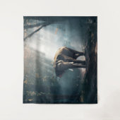 Elephant African Safari Forest Tapestry Wandkleed (Voorkant)