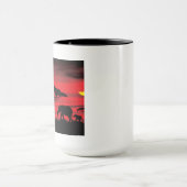 Elephant African Sunset Mok (Midden)