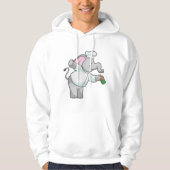 Elephant als Chef met zoutschudder Hoodie (Voorkant)