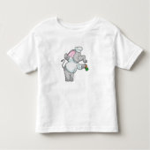 Elephant als Chef met zoutschudder Kinder Shirts (Voorkant)