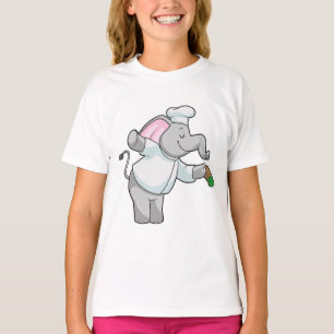 Elephant als Chef met zoutschudder T-shirt
