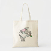 Elephant als Chef met zoutschudder Tote Bag (Voorkant)