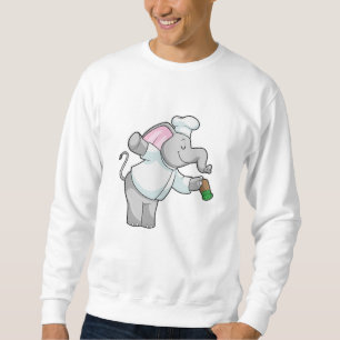 Elephant als Chef met zoutschudder Trui
