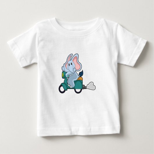 Elephant als fietser met scooter (Voorkant)
