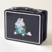 Elephant als fietser met scooter (Achterkant)