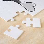 Elephant als fietser met scooter legpuzzel (Zijkant)