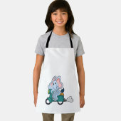 Elephant als fietser met scooter schort (Insitu)