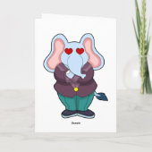 Elephant als Groom met Suit.PNG Kaart (Achterkant)