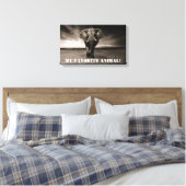 Elephant als mijn favoriete dier! canvas afdruk (Insitu (Slaapkamer))