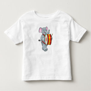Elephant als muzikant met rum kinder shirts